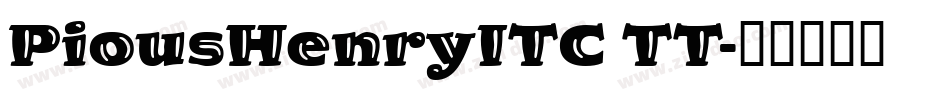 PiousHenryITC TT字体转换